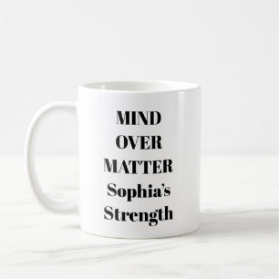 Caneca De Café Mente Sobre Matéria Mug Motivacional