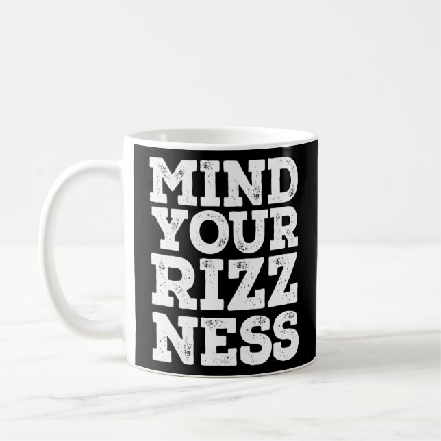 Caneca De Café Mente Sua Tonalidade Rizz Grande Jogo Charisma Cha (Esquerda)