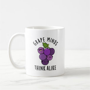 Caneca De Café Mentes De Uvas Pensam Como Frutas Bonitas PUn