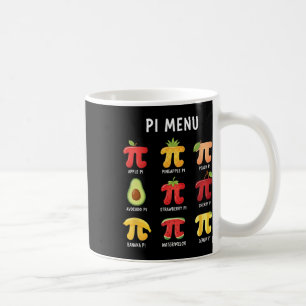 Caneca De Café Menu Pi 3,14 Símbolo de Número Pi Professor de Mat