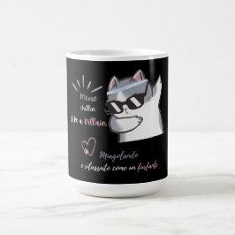 Caneca De Café Meow Chillin Como um gato de óculos escuros engraç