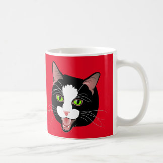 Caneca De Café MEOW do CAFÉ do bate-papo do gato! por