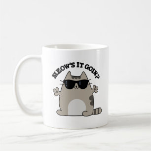Caneca De Café Meow está ficando Engraçado Gato Pun