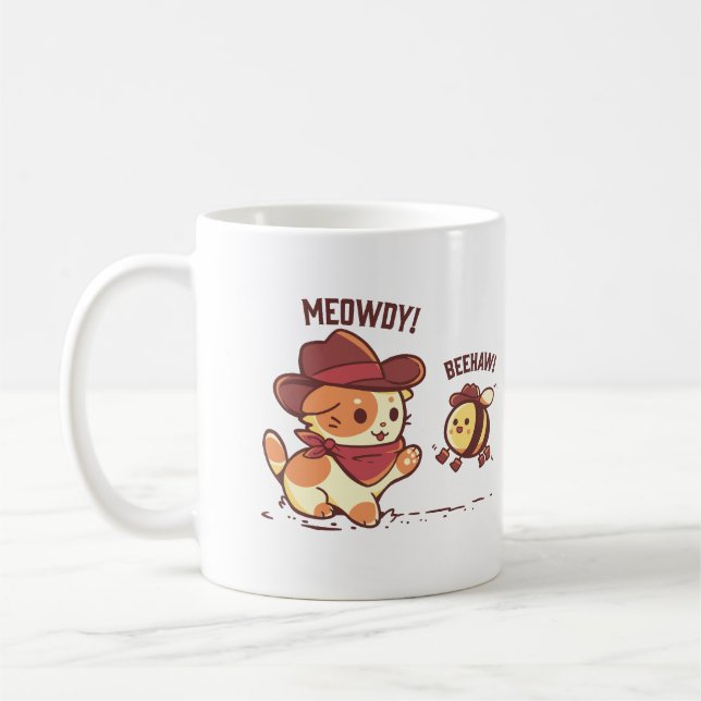 Caneca De Café Meowdy e Beehaw (Esquerda)