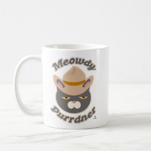 Caneca De Café Meowdy Purrdner Howdy Cowboy Hat