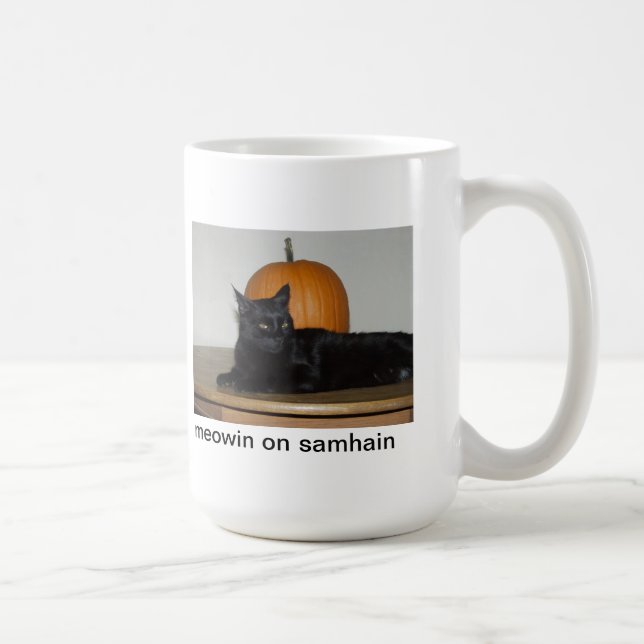 Caneca De Café Meowin em Samhain (Direita)