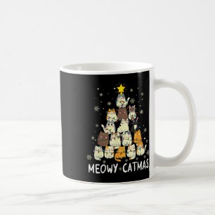 Caneca De Café Meowy Catmas Árvore de Natal Xmas Meninas Fu