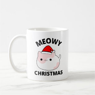 Caneca De Café Meowy Christmas