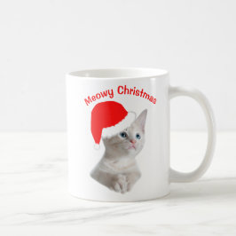 Caneca De Café Meowy Christmas