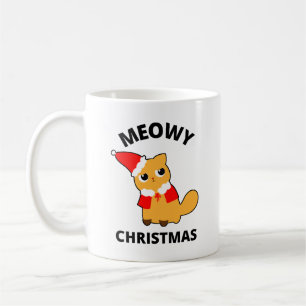 Caneca De Café Meowy Christmas