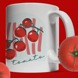 Caneca De Café Mercado de Agricultores de Tomates Itália