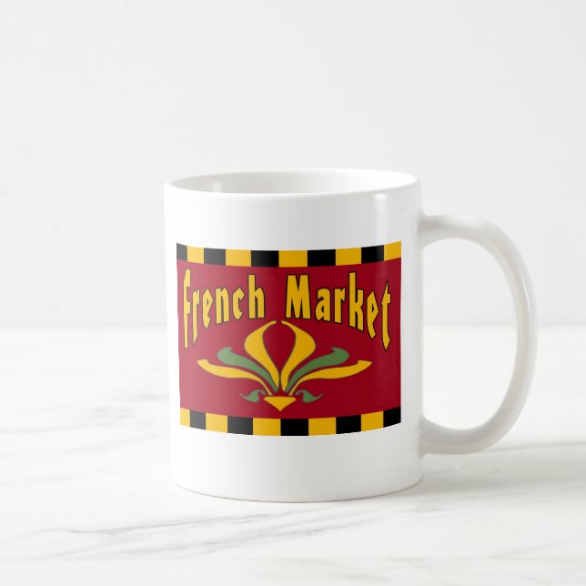 Caneca De Café Mercado francês Mug (Direita)