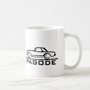 Caneca De Café Mercedes SL Pagode com Script