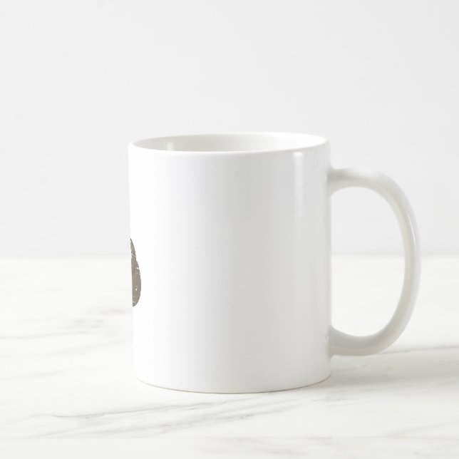 Caneca De Café Merda de desenho animado zangada e aflita (Direita)