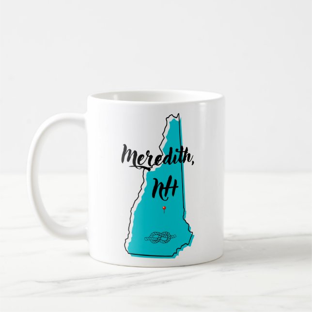 Caneca De Café Meredith New Hampshire Mug (Esquerda)