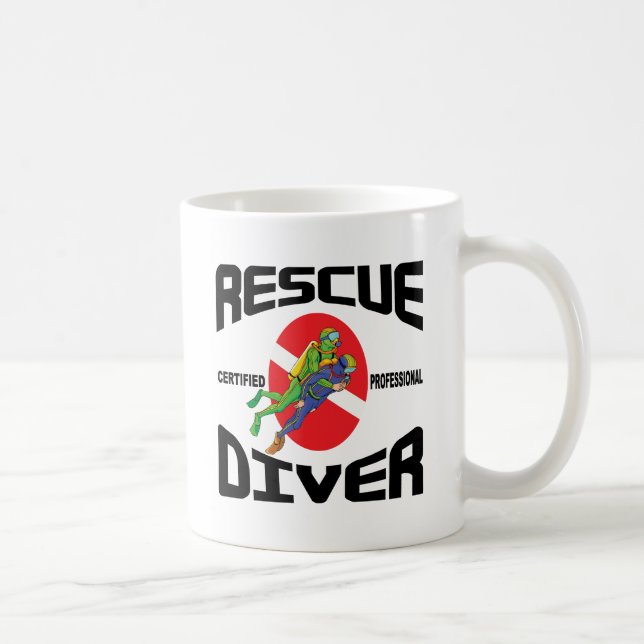Caneca De Café Mergulhador do salvamento (Direita)