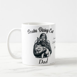 Caneca De Café Mergulhador Profissional de Mergulho Personalizado