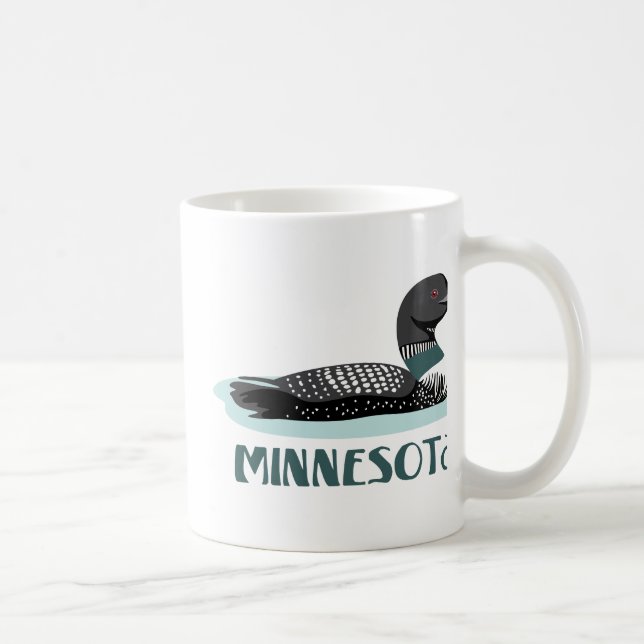 Caneca De Café Mergulhão-do-norte de Minnesota (Direita)
