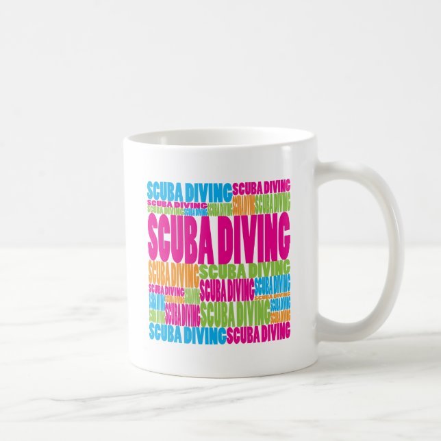 Caneca De Café Mergulho autónomo colorido (Direita)