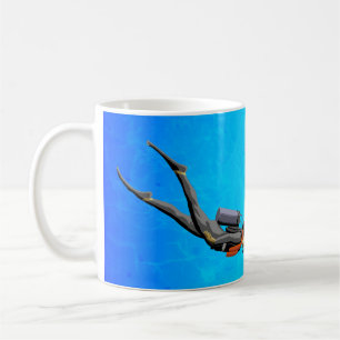 Caneca De Café Mergulho autónomo do homem