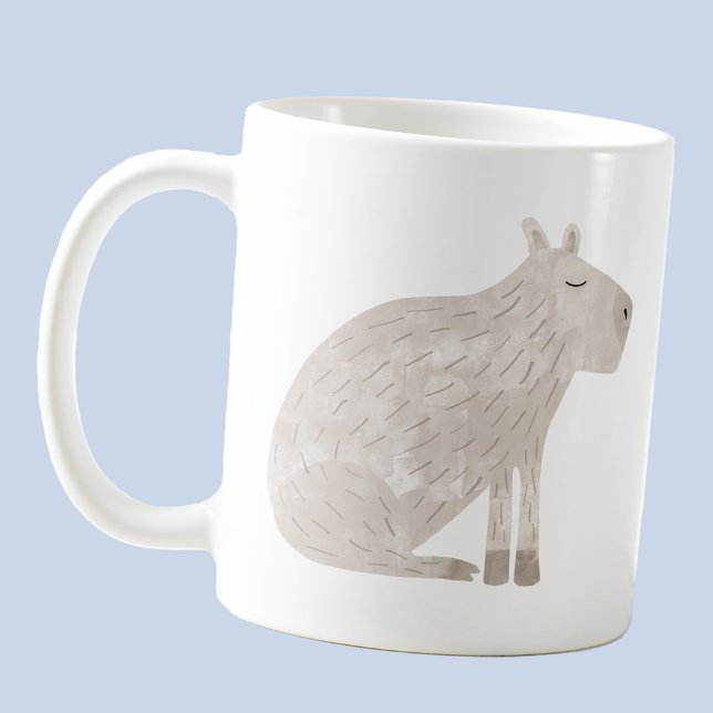 Caneca De Café Mergulho Capybara (Fun capybara animal wildlife coffee mug)