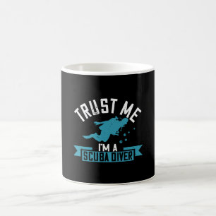 Caneca De Café Mergulho - Confie em Mim Eu Sou um Mergulhador