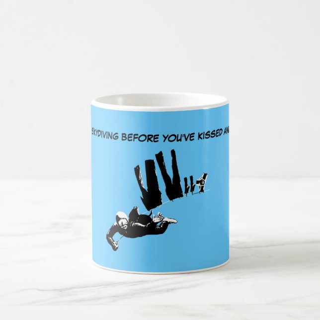 Caneca De Café Mergulho de céu engraçado (Centro)