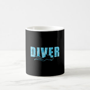 Caneca De Café Mergulho Diver mergulho Scuba Merging Engraçada Se