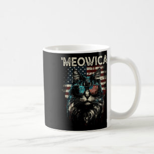 Caneca De Café Merica Patriotic Maine Coon Cat