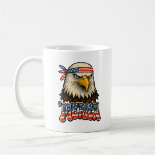 Caneca De Café Merica USA American Flag Patriótico 4 de julho