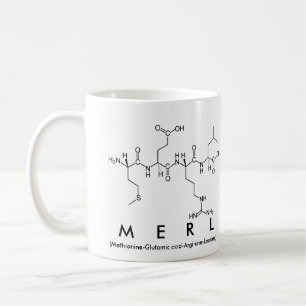 Caneca De Café Merl peptide nome mug