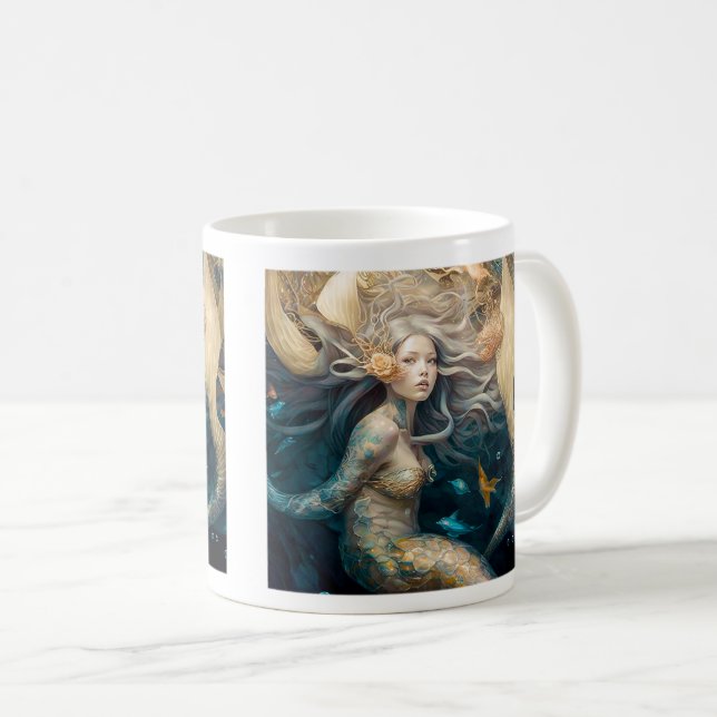 Caneca De Café Mermaid Dreams Classic Mug, 11 oz (Frente Esquerda)