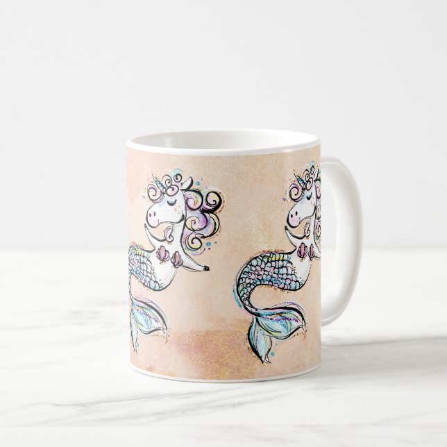 Caneca De Café Mermicorn (Frente Esquerda)
