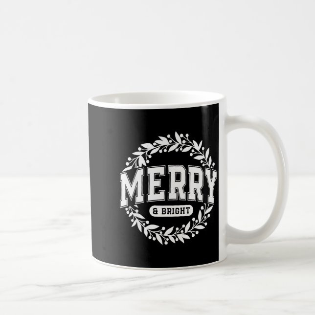 Caneca De Café Merry And Bright Moody And Uptight Christmas Coupl (Direita)