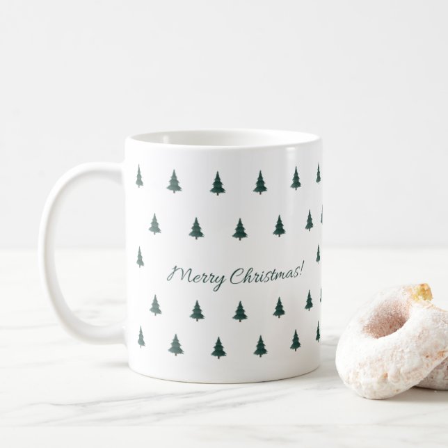 Caneca De Café Merry & Bright Christmas Mug 𝜗𝜚🎄 (Com Donut)