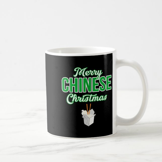 Caneca De Café Merry Chinese Christmas Xmas Funny Restaurant Take (Direita)