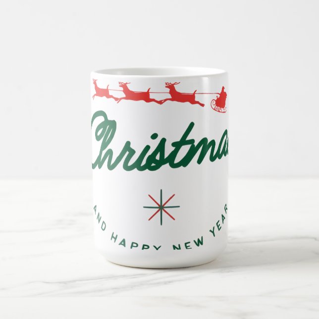 Caneca De Café Merry Christmas and happy New Year  (Centro)
