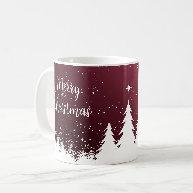 Caneca De Café  Merry Christmas Claret Mug (Frente Esquerda)