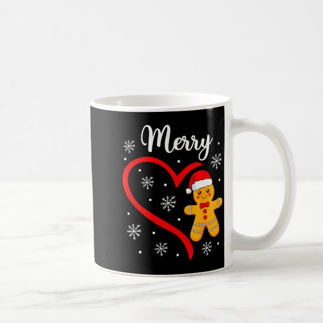 Caneca De Café Merry Christmas Gingerbread Family Couples Xmas Pa (Direita)
