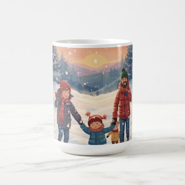 Caneca De Café Merry Christmas & Happy New Year (Centro)