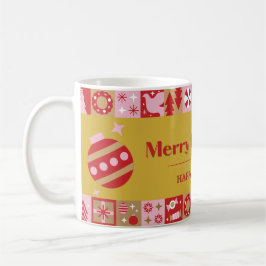 Caneca De Café Merry Christmas & Happy New Year Mug