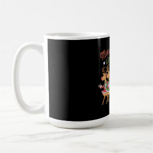 Caneca De Café Merry Christmas Line Dance Celebra a temporada