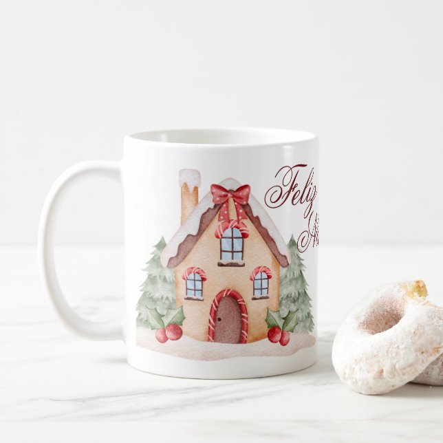 Caneca De Café Merry Christmas Mug (Com Donut)