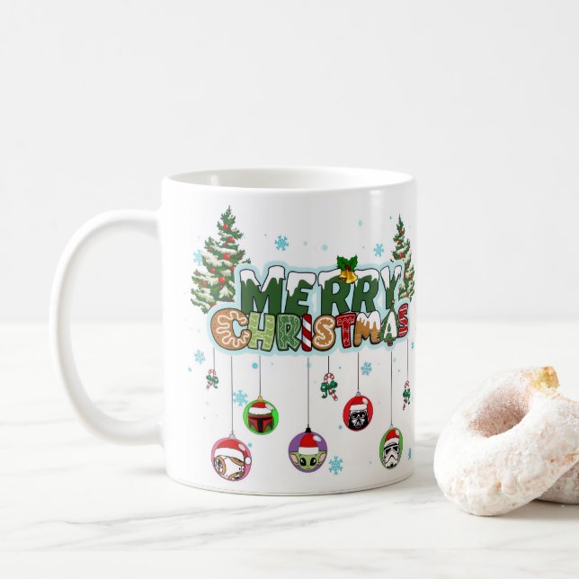 Caneca De Café Merry Christmas Mug (Com Donut)