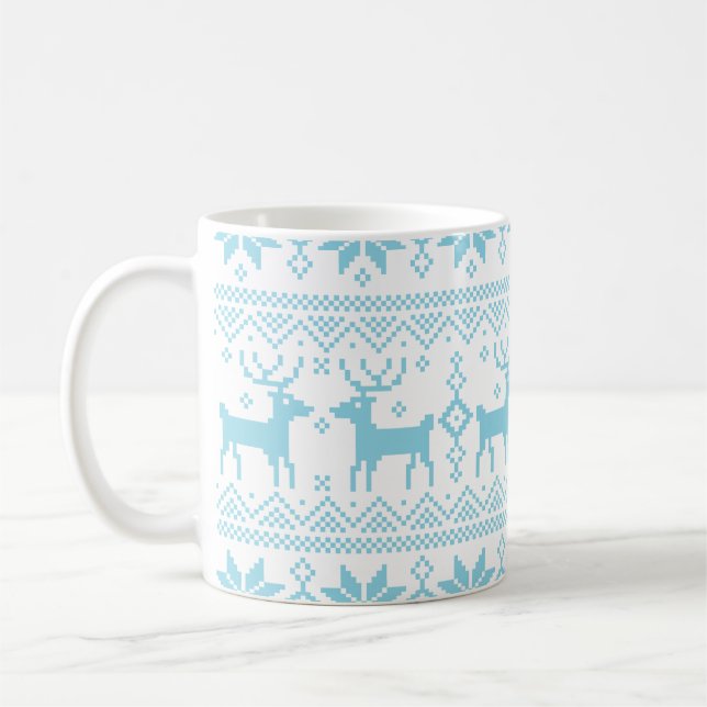 Caneca De Café Merry Christmas pattern 1 (Esquerda)