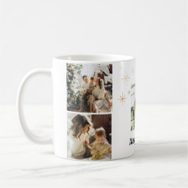 Caneca De Café Merry Christmas Photo Mug – Your Family Collage