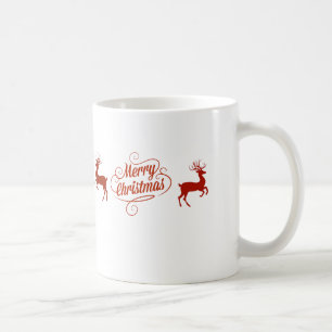 Caneca De Café Merry Christmas Reindeer