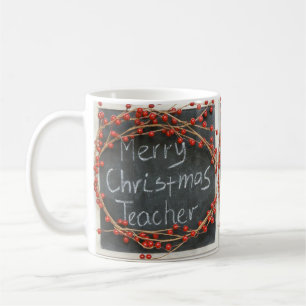 CANECA DE CAFÉ **MERRY CHRISTMAS TEACHER MUG**