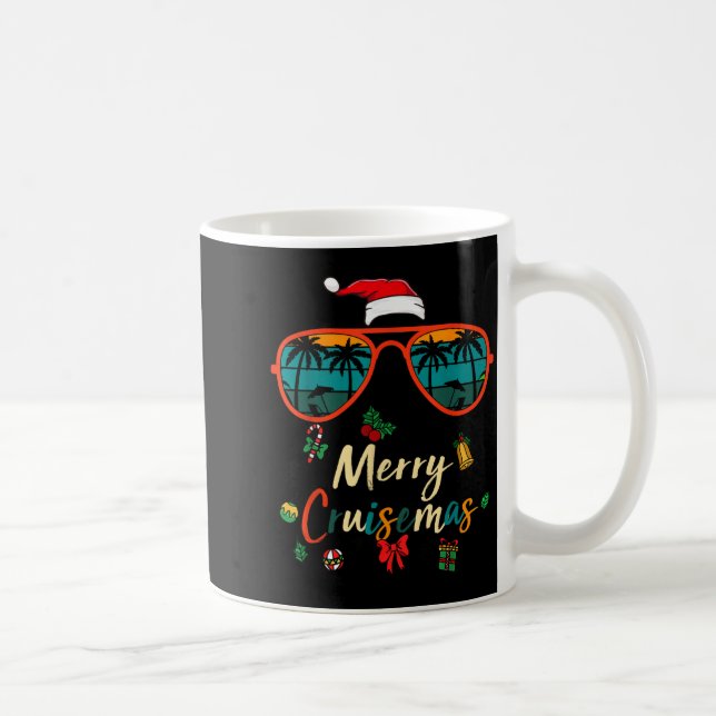 Caneca De Café Merry Cruisemas 2025 Xmas Santa Reindeer Cruise Ma (Direita)