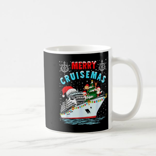 Caneca De Café Merry Cruisemas Cruise Ship Family Christmas  (Direita)